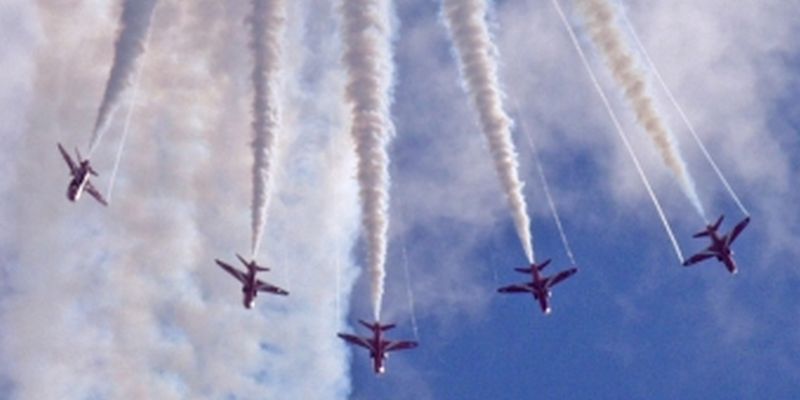 Red Arrows at Eastbourne Air Show