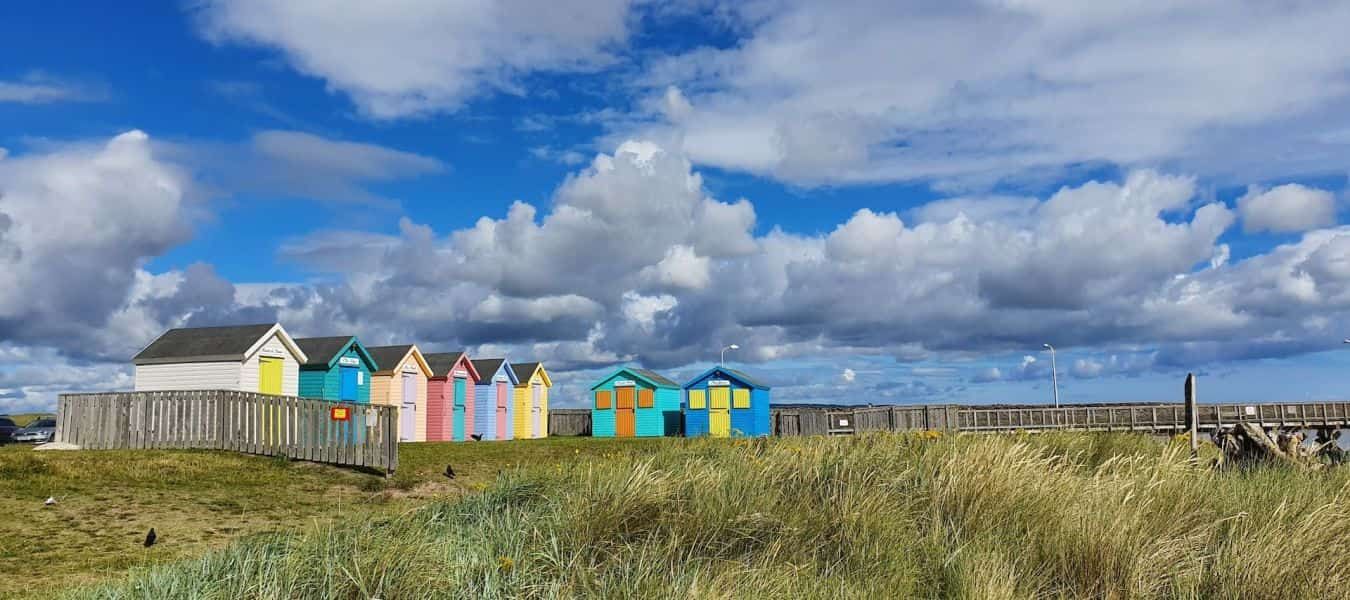 Amble Little Shore Beach Huts in Northumberland