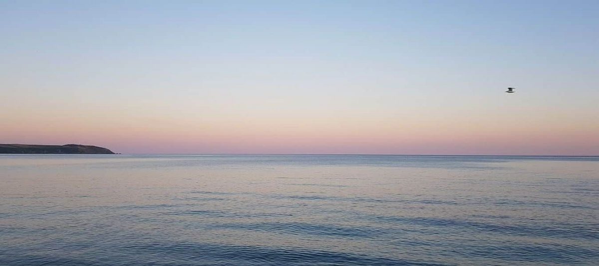 Carlyon Bay seaview at sunset