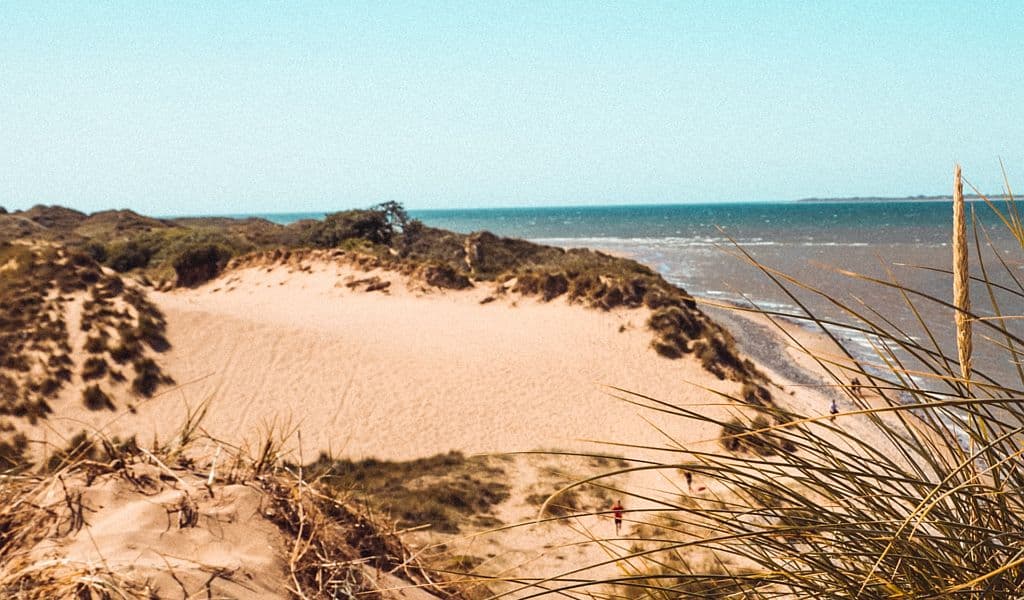 Cumbria beaches in the sand dunes