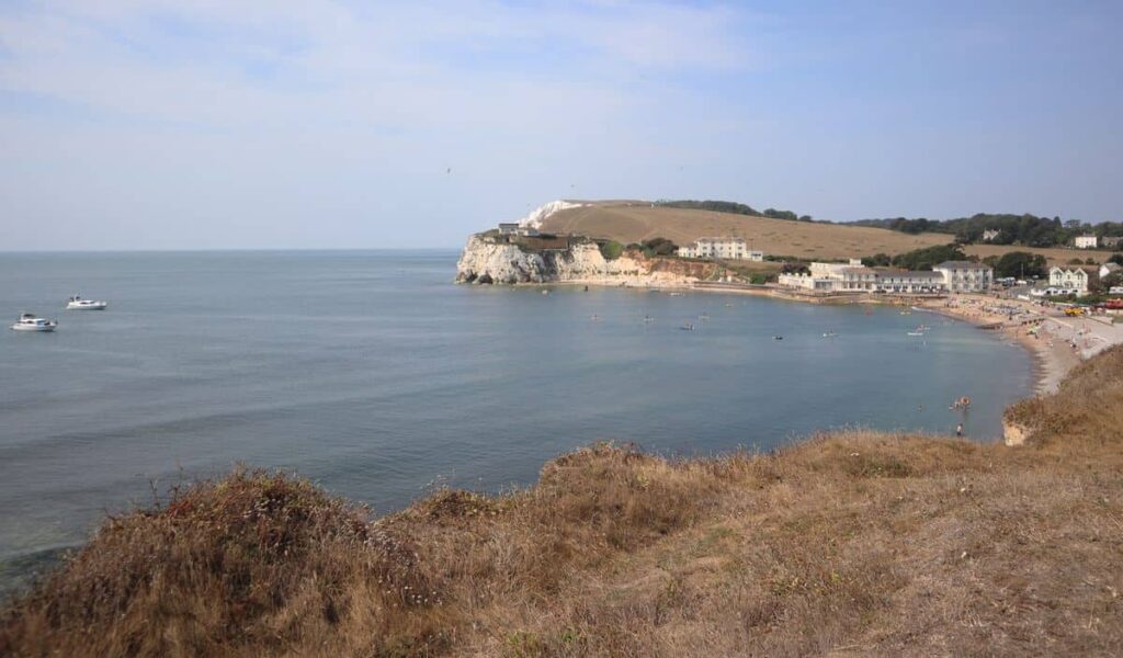 Cliff top sea view at Freshwater Bay